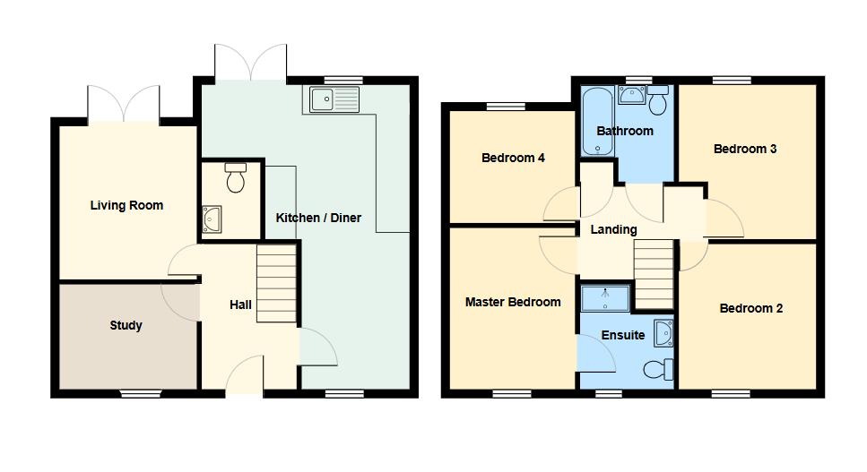 Floorplan for Stone Field Road, Bedwas, Caerphilly